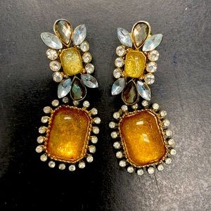 Fun gold sparkly earrings